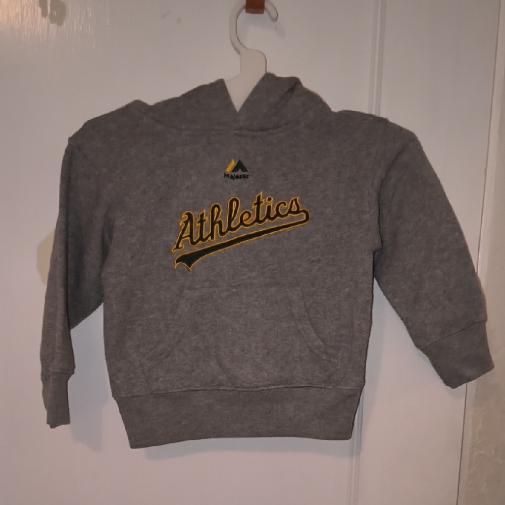 Majestic Kids | Hoodie in Gray with Gold Athletics Logo